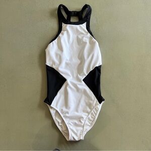 Seafolly Black and White One Piece Swimsuit, Size US4